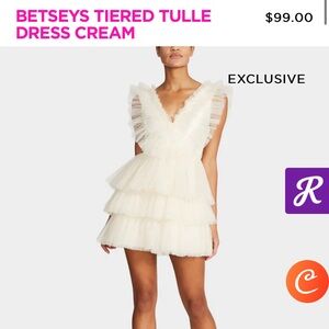 Tiered tulle dress